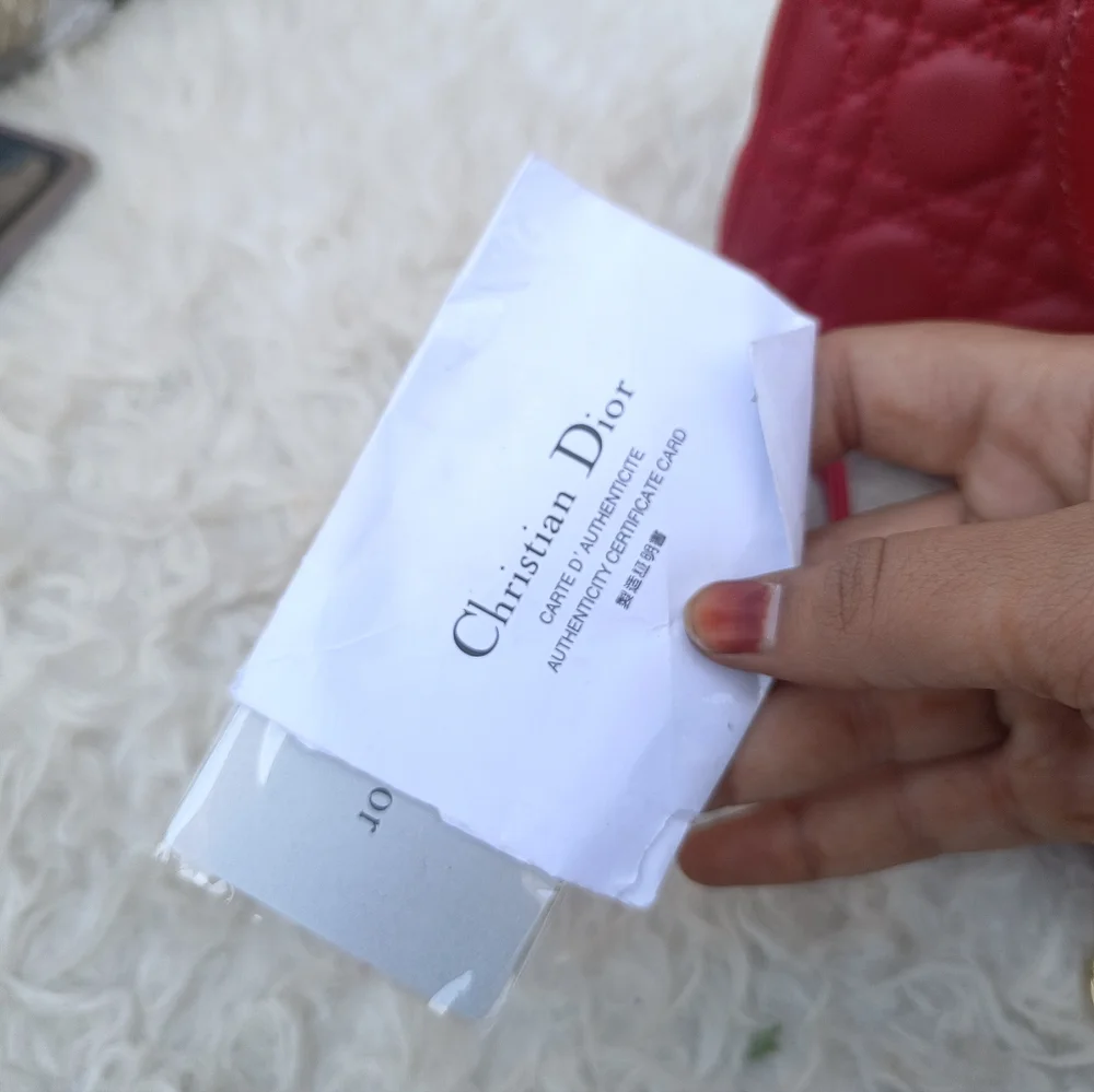 Diors classic Lady Dior bag with authenticity cards - Picture 14 of 15